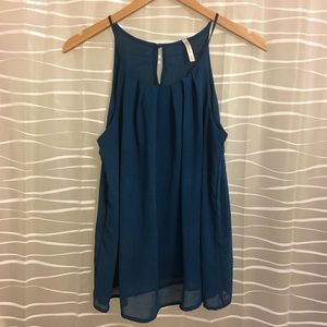 Tank top blouse | turquoise color